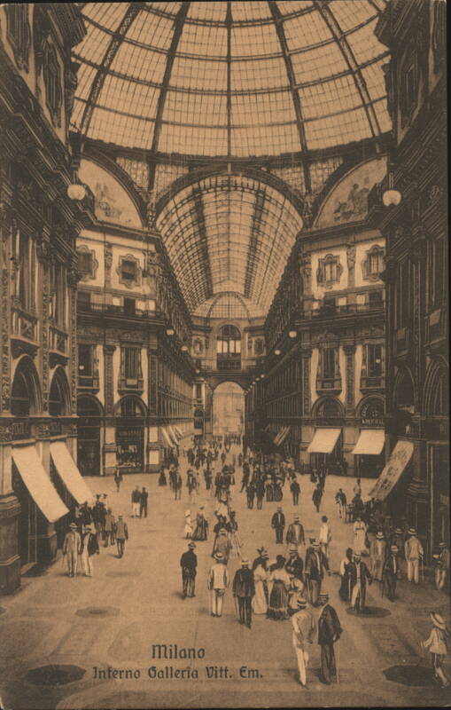 Interior Galleria Vittorio Emanuele II, Milano Italy