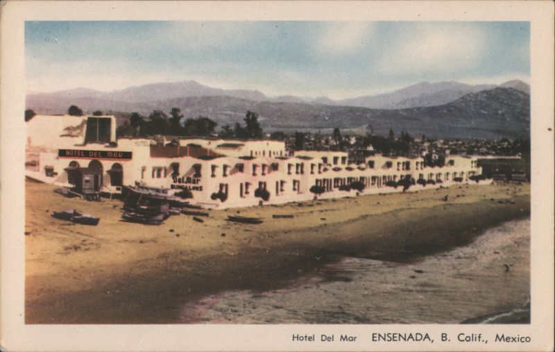Hotel Del Mar & Bungalows, Ensenada Mexico Hester Colorgraphic Studio