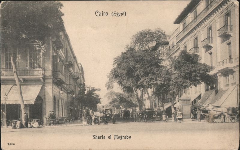 Cairo Sharia el Magraby Street Scene Egypt Africa