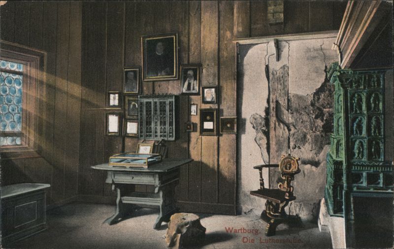 Wartburg Castle, Luther's Room Interior Eisenach Germany