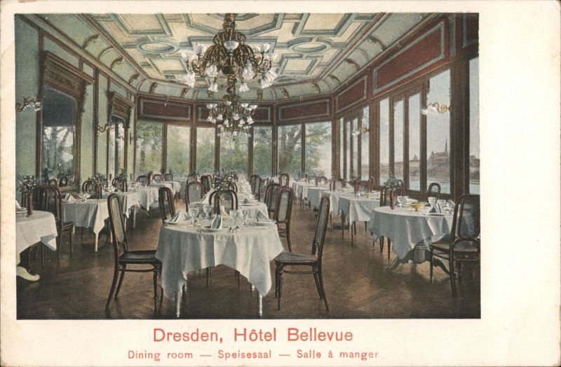 Dresden Hôtel Bellevue Dining Room Germany