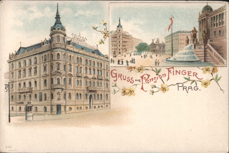 Pension Finger, Prague Czechoslovakia