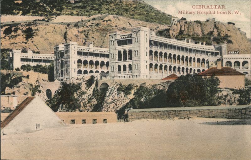 Gibraltar Military Hospital from N. W. United Kingdom