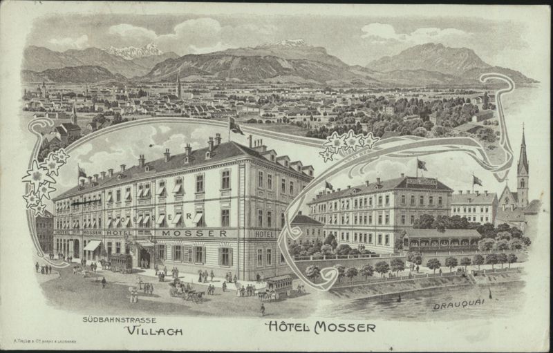 Hôtel Mosser, Südbahnstrasse, Drauquai, Villach Austria