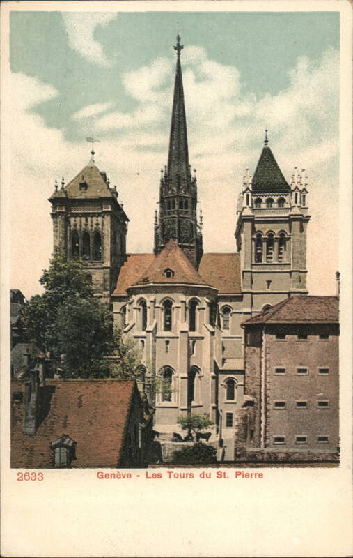 Geneva Saint Pierre Cathedral Towers Switzerland