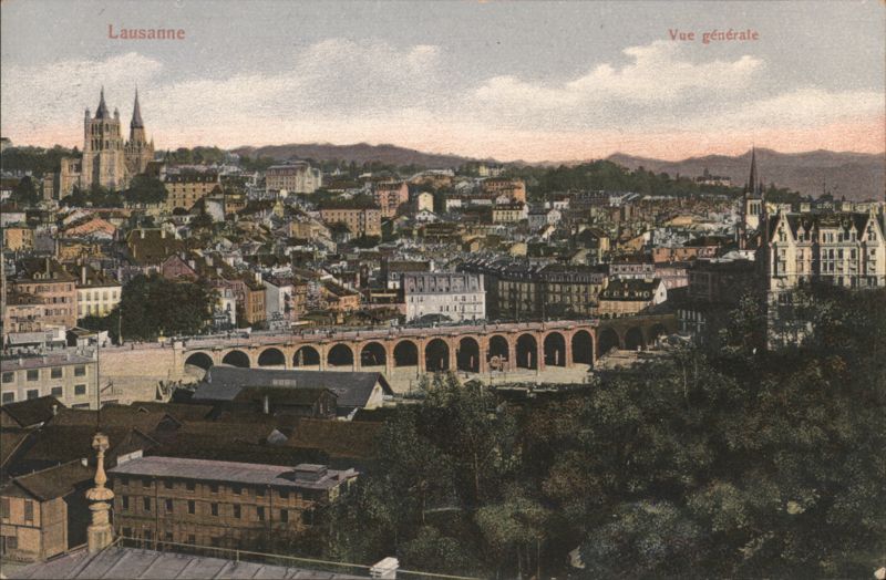 Lausanne General View Switzerland
