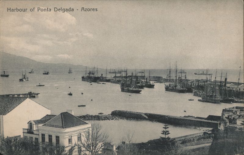 Harbour of Ponta Delgada, Azores Portugal