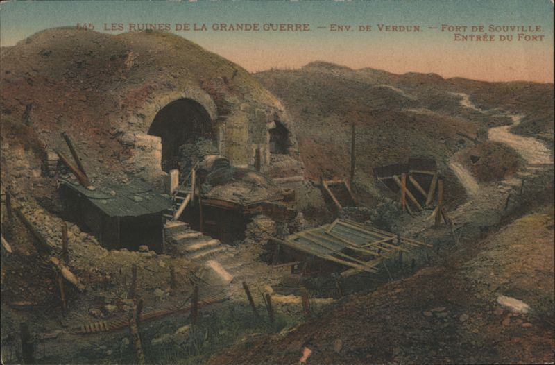 Ruins of the Great War, Souville Fort Entrance, Verdun France