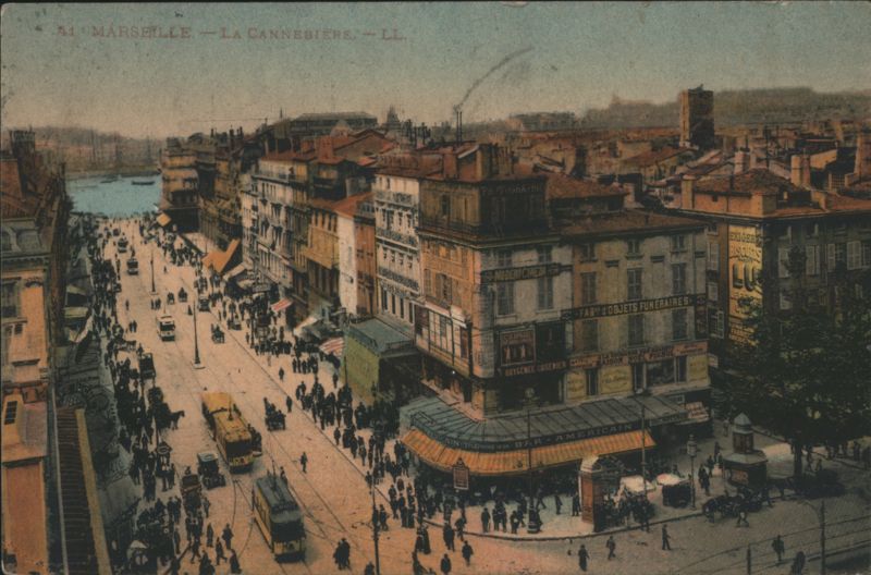 Marseille La Canebière Busy Street