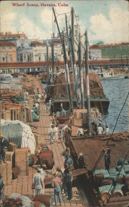Wharf Scene, Havana, Cuba