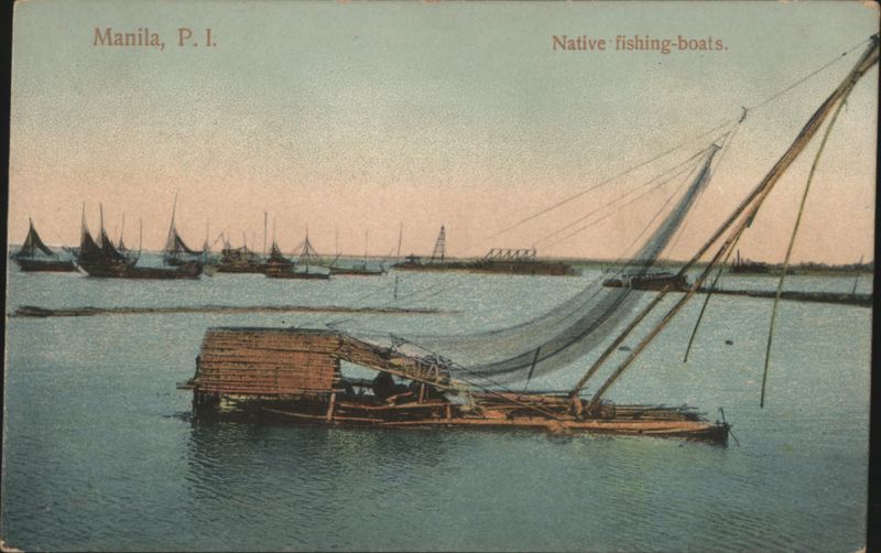 Manila Native Fishing Boats Philippines Southeast Asia