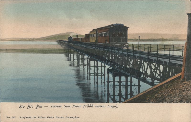 Rio Bio Bio - Puente San Pedro, 1888 meters long Concepcion Chile
