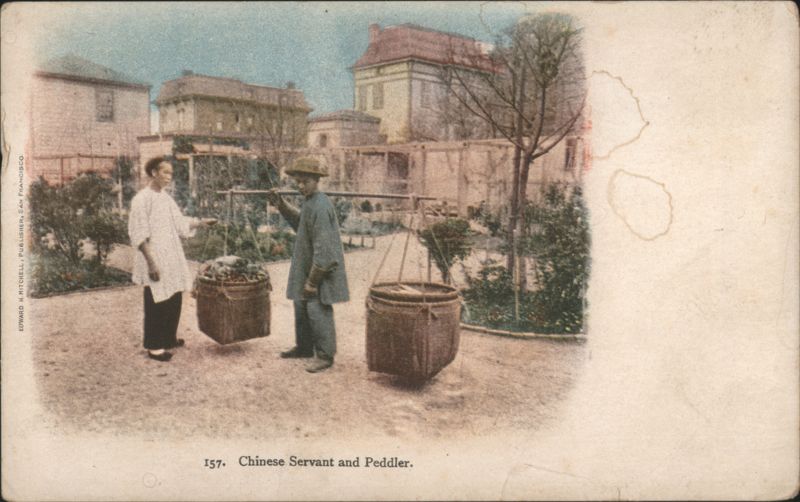 Chinese Servant and Peddler Asian