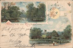 Gruss aus Hamburg, Botanical & Zoological Gardens Postcard