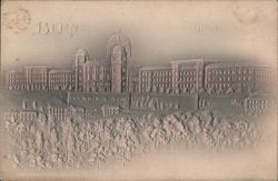 Bern Bundespalast Embossed View Postcard