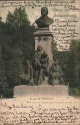 Franz Abt Monument, Braunschweig Postcard