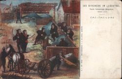 Ore Division at Leberthal Mine, After Sebastian Münster 1545 Postcard