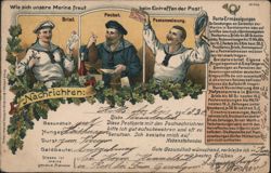 How Our Navy Rejoices Upon Mail Arrival Postcard