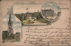 Linköping Cathedral, Garden Society, Sweden Postcard