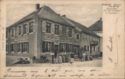 Restoration Au Pied de Boeuf, Lièpvre, Alsace Postcard