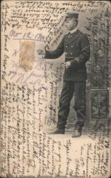 Man in Uniform, Le Bille & Melmestrom Postcard