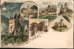 Mosel River Valley Castles & Landmarks Postcard