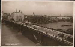 London Bridge, River Thames Postcard