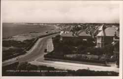 Overcliff Drive, Looking West Postcard
