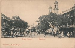 Mogul Street, Rangoon Postcard