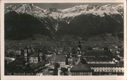 Innsbruck with Nordkette Mountains Postcard