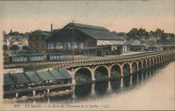 Le Mans - The Sarthe Tramway Station Postcard
