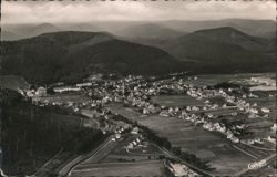Wünschweiler/Rodalben Valley Town and Hills Postcard