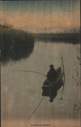 Angling of Japanese Postcard