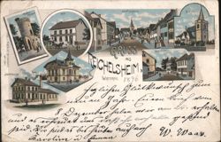 Gruss aus Reichelsheim Wetterau Multi-View 1896 Postcard