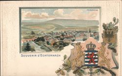 Echternach Panorama Souvenir Postcard