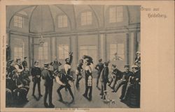 Mensur in der Hirschgasse, Heidelberg Postcard