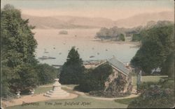 Bowness, View from Belsfield Hotel Postcard