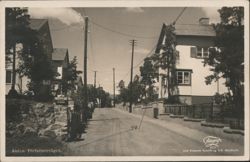 Alsten, Författarevägen Street Scene Postcard