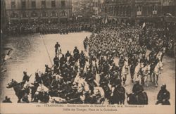 Maréchal Pétain Solemn Entry & Troop Parade, Strasbourg Postcard