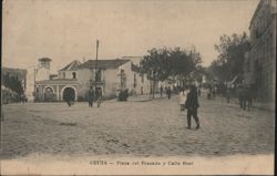 Plaza del Pescado y Calle Real Postcard