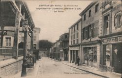 Joinville La Grande-Rue, Imprimerie Librairie Jeanne-d'Arc Postcard