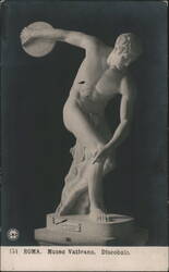 Discobolo di Mirone, Vatican Museum, Rome Postcard