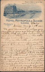 Hôtel Métropole & Suisse, Como Postcard