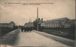 Savenay, France - Primary & Normal Schools from Nantes Road Postcard
