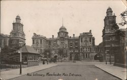 New Infirmary, Manchester, Main Entrance Postcard