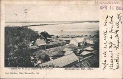 Caserio del S. E. y Laguna de Cuyutlán, Manzanillo Postcard