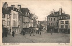 Landerneau Place du Marché Postcard