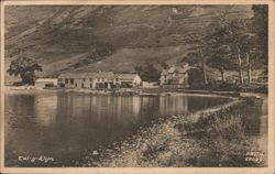 Tal-y-Elyn Lake View with Buildings Postcard