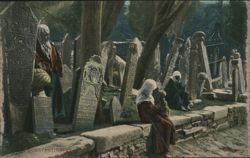 Turkish Cemetery in Pera Postcard