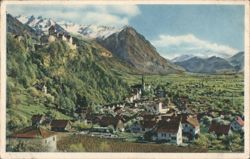 Vaduz Castle and Town, Liechtenstein Postcard
